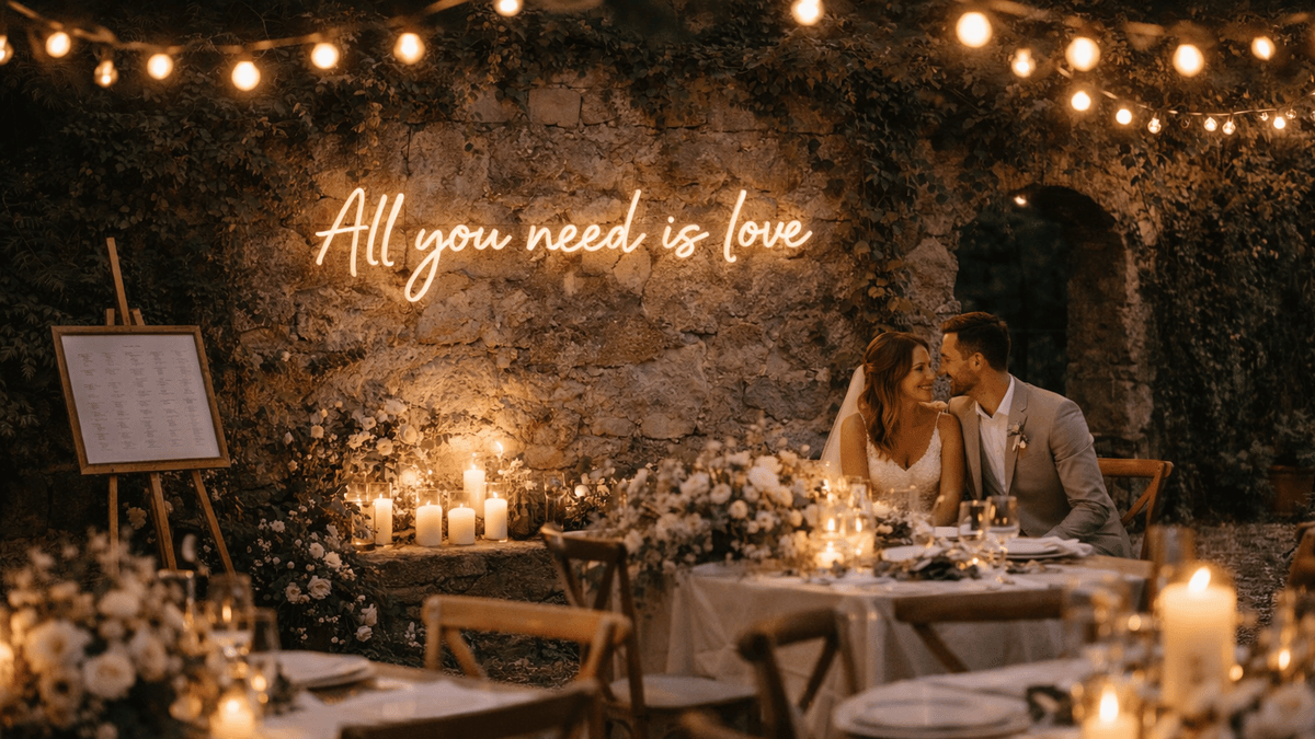 Jak velký má být svatební nápis